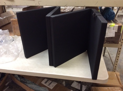 2' x 4' Black Folding Gymnastics & Yoga Mat.  - Lot 414