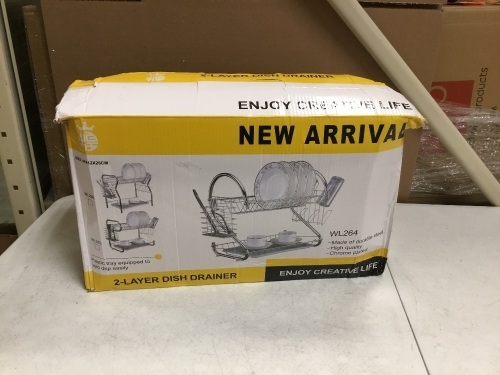 2-Layer Dish Drainer. E-Commerce Return. Unknown Condition - Lot 416