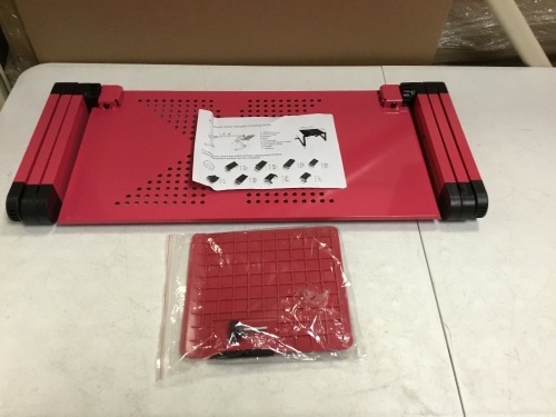 Aluminum Folding Laptop table. Appears New - Lot 424