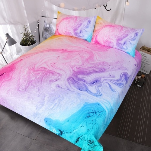 BlessLiving Twin Size Tie Dye Bed, 3-Piece Duvet Bed Set. Appears New - Lot 456