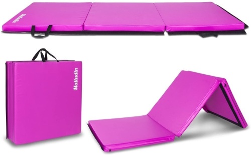 Matladin 6' Folding Tri-fold Gymnastics Gym Exercise Aerobics Mat, 6ft x 2ft. E-commerce Return - Lot 497