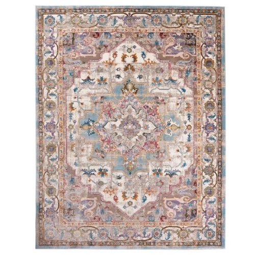 Home Dynamix Premier Magnolia 5 x 7 Ivory Indoor Medallion Area Rug. Like New Store Return - Lot 516