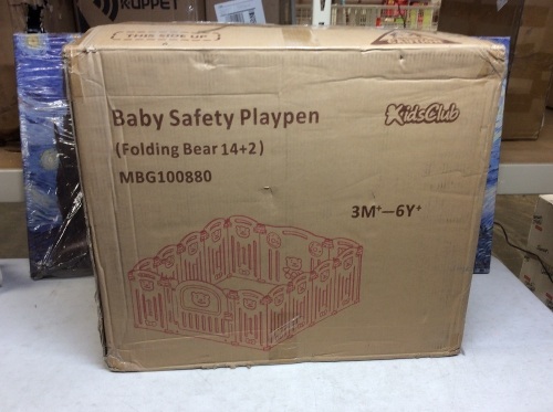 Foldable Baby Playpen. Appears New. Color May Vary - Lot 529
