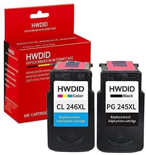 Lot of (90) HWDID PG 245XL CL 246XL Remanufactured Ink Cartridge Replacement for PG-245 CL-246 (Black+Tri-Color) for PIXMA MX492 MG2920 MG2520 IP2820 MG2420 MG2922 MG2924 Printer - Lot 532
