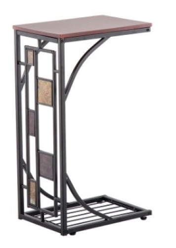 Living Room End/Side Table w/ Metal Accents. New. - Lot 737