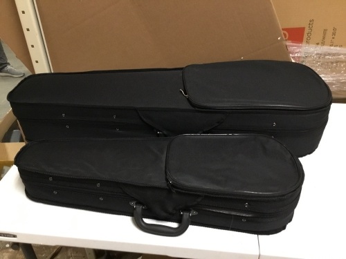 Lot of (2) Violin's w/ Carrrying Both Damaged/For Parts/Repair.  - Lot 929