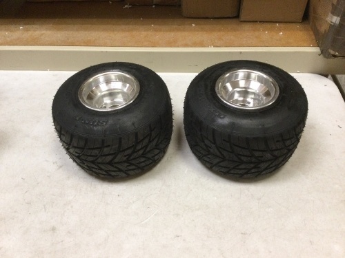 Lot of (2) Like New Go Kart Wheels and Tires - Lot 934