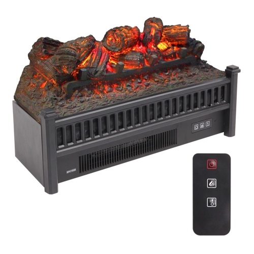 ZOKOP, Infared Quartz Electric Firepalce Insert, 23", Single Color w/ Small Remote Control. Appears New w/ Minor Cosmetic Damage (SEE PICS), Tested/Works.  - Lot 936