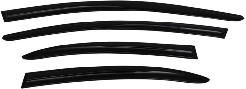 Lot of (25) Boxes of Window Rain Visor Sets, Stick On, Compatible w/ 08-17 Mitsubishi Lancer & Lancer Evo, Smoked Tint. New.  - Lot 939