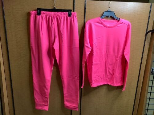 Lot of (2) Ladies XL Pink Thermal, Appears New - Lot 220