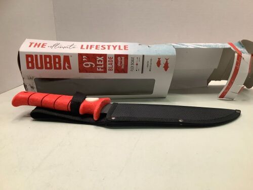 Bubba 9" Flex Blade with Sheath, Ecommerce Return - Lot 297