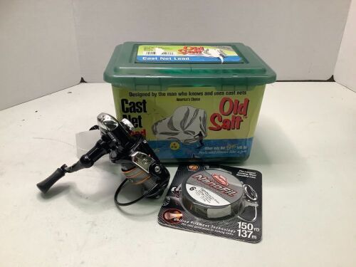 Lot of (3) Fishing Reel and Supplies, Ecommerce Return - Lot 304