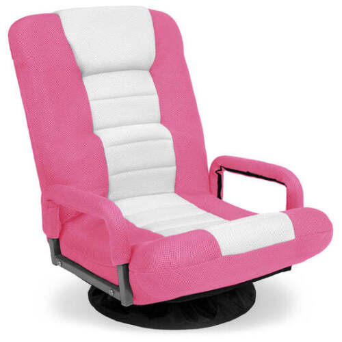Gaming Floor Chair w/ 360-Degree Swivel, Armrest, Adjustable Backrest - Lot 1761