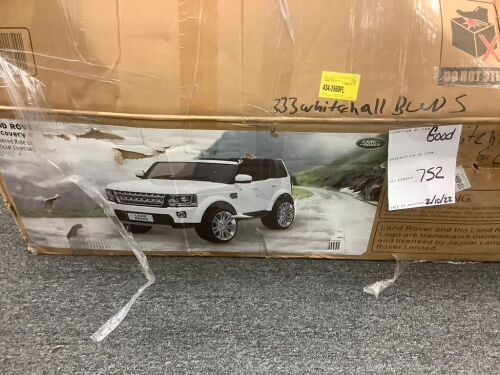 12V 2-Seater Licensed Land Rover Ride-On w/ Parent Remote Control - Lot 752