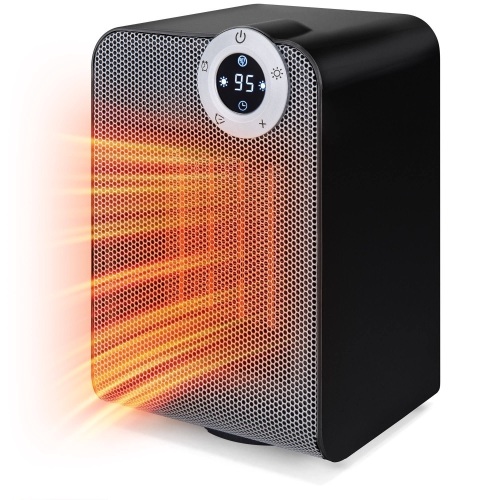 1500W Digital Compact Oscillating Desktop Space Heater W/Fan, Adjustable Thermostat - Lot 850