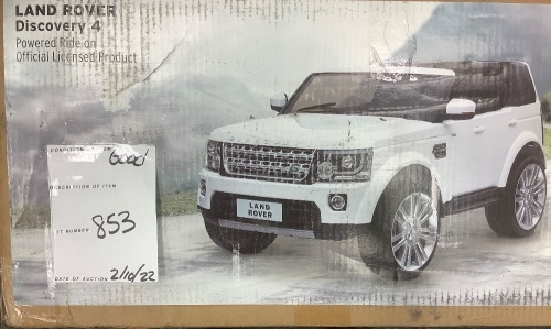 12V 2-Seater Licensed Land Rover Ride-On w/ Parent Remote Control - Lot 853