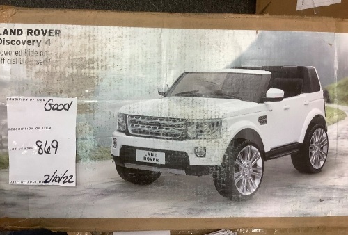 12V 2-Seater Licensed Land Rover Ride-On w/ Parent Remote Control - Lot 869