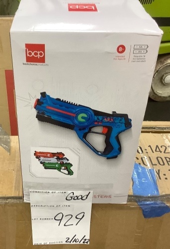 Set of 4 Infrared Laser Tag Blasters for Kids & Adults w/ 4 Settings - Lot 929