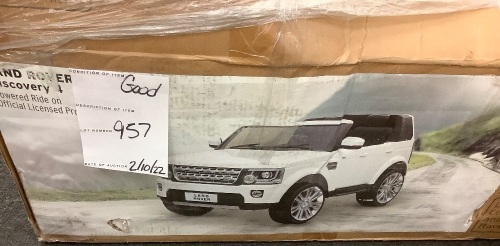 12V 2-Seater Licensed Land Rover Ride-On w/ Parent Remote Control - Lot 957