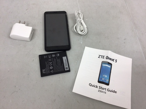 ZTE Quest 5 Smart Phone, Powers Up, E-Commerce Return - Lot 51