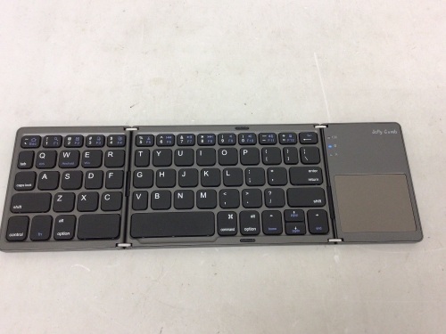Jelly Comb Foldable Bluetooth Keyboard, No Cord, Powers Up, E-Commerce Return - Lot 97