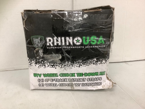RhinoUSA UTV Wheel Chock Tie Down Kit, E-Commerce Return - Lot 129