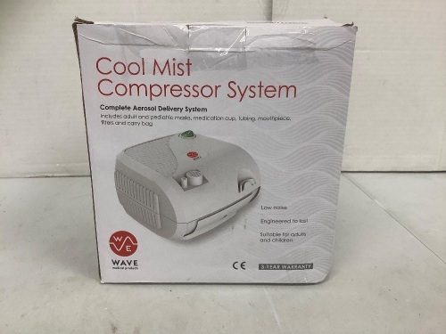Cool Mist Compressor System, Powers Up, E-Commerce Return - Lot 154