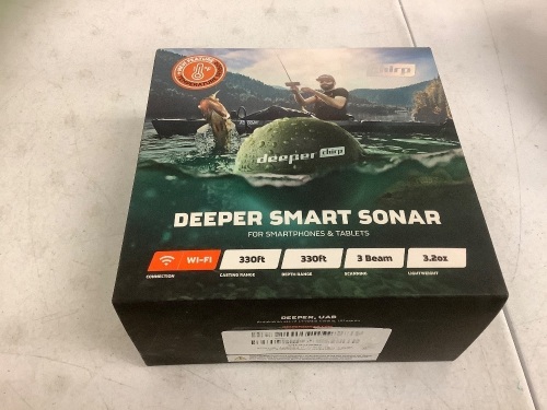 Deeper Smart Sonar CHIRP Portable Fish Finder, Appears New - Lot 167