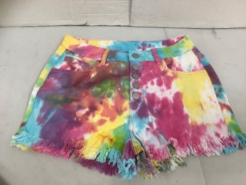 Womens Tie Dye Shorts, M, Appears New - Lot 178