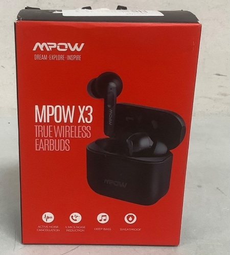 Mpow Wireless Earbuds, Powers Up, E-Commerce Return - Lot 242