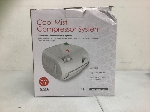 Cool Mist Compressor System, Untested, E-Commerce Return - Lot 266
