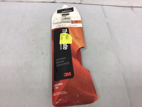 Thinsulate Womens Themal Insoles, 5-6, Appears New - Lot 391