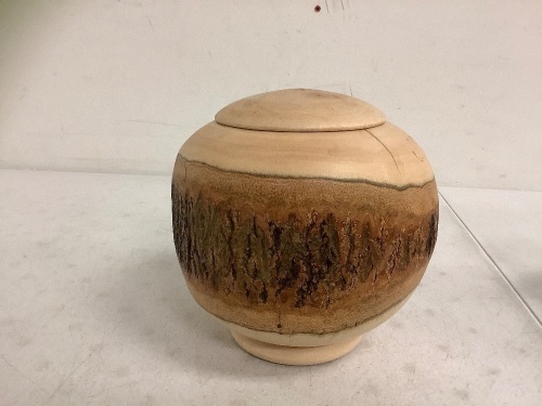Roro Wooden Bowl with Lid, Appears New - Lot 415