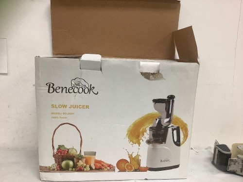 Benecook Slow Juicer, Untested, E-Commerce Return - Lot 434