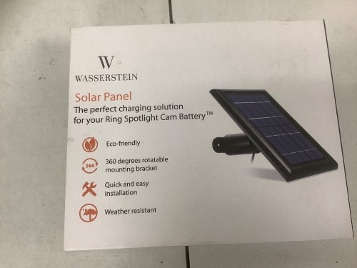 Wasserstein Solar Panel, Untested, E-Commerce Return - Lot 440