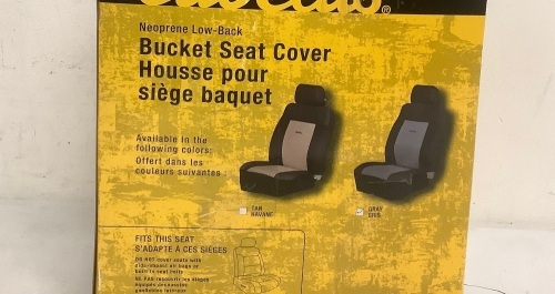 Neoprene Low Back Bucket Seat Cover, E-Commerce Return - Lot 470