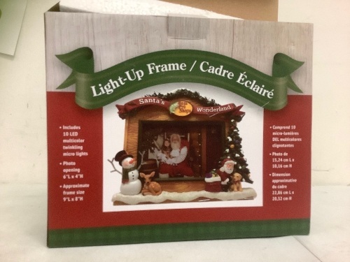 Holiday Light Up Frame, Untested, Appears New - Lot 486