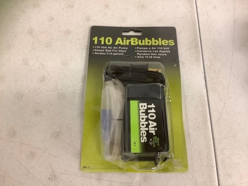 110 Air Bubbles Air Pump, E-Comm Return - Lot 501