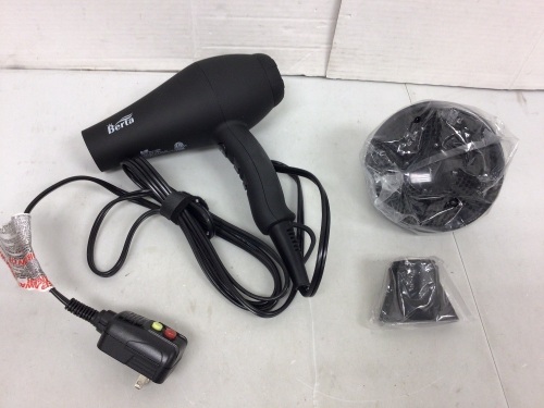 Berta Ionic Hair Dryer, Powers Up, E-Commerce Return - Lot 509
