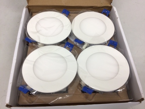 4 Pack Slim LED Recessed Lights, E-Commerce Return - Lot 531