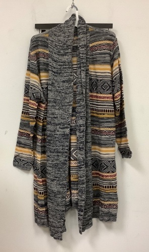 Womens Long Cardigan, XXL, E-Comm Return - Lot 539