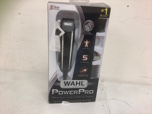 Wahl PowerPro Clipper/ Trimmer, Untested, E-Commerce Return - Lot 617