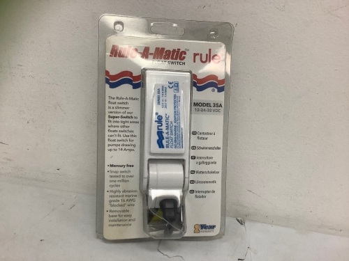 Rule-A-Matic Float Switch, Appears New - Lot 622