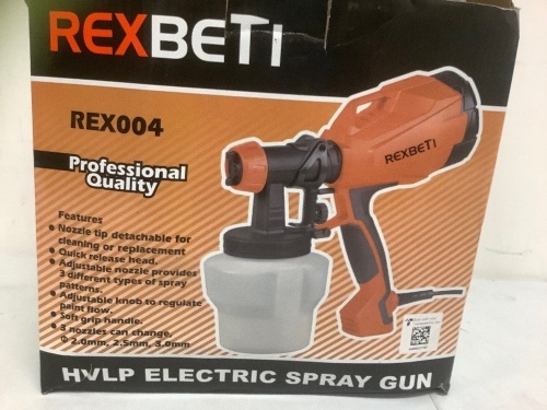 RexBeti HVLP Electric Spray Gun, Untested, Appears New - Lot 653