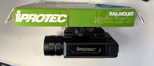 iProtec Rail Mount Light Laser, Powers Up, E-Commerce Return - Lot 697