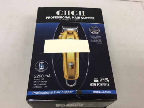 CIICII Hair Clippers, Powers Up, E-Commerce Return - Lot 722