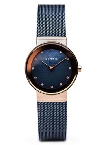 Bering Womens Blue Stainless Steel Bracelet Watch, Appears New, Untested, Retail 179.00 - Lot 737