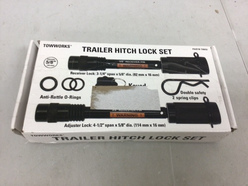 Trailer Hitch Lock Set, E-Commerce Return - Lot 802