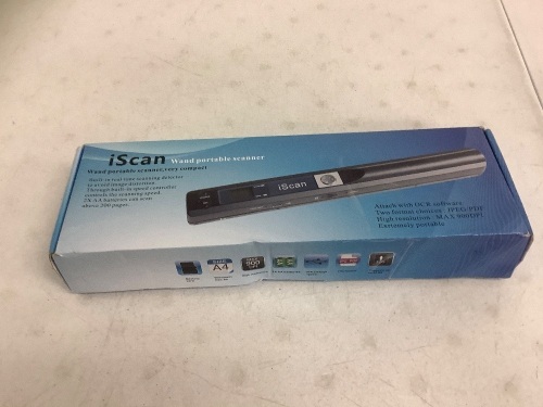 Portable Wand Scanner, Appears New - Lot 805