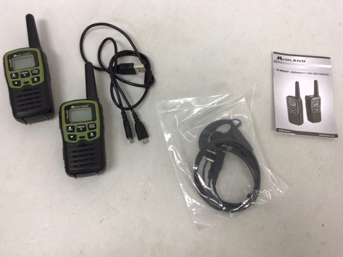 Midland E-Ready Emergency Two Way Radios, Powers Up, E-Commerce Return - Lot 855